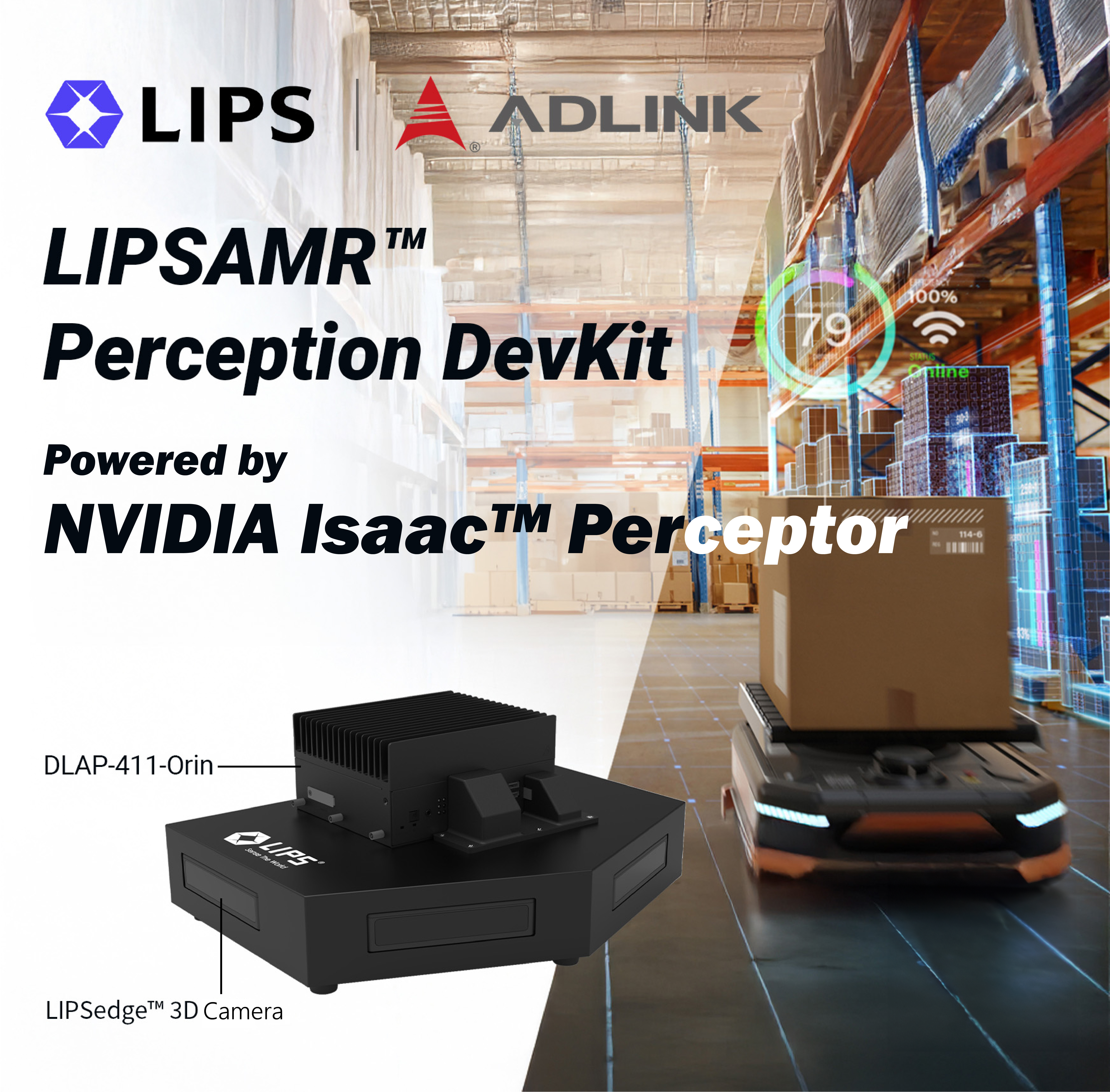 立普思發佈 LIPSAMR 套件，融合凌華科技與 NVIDIA Isaac Percepter，榮獲 NVIDIA 認證
