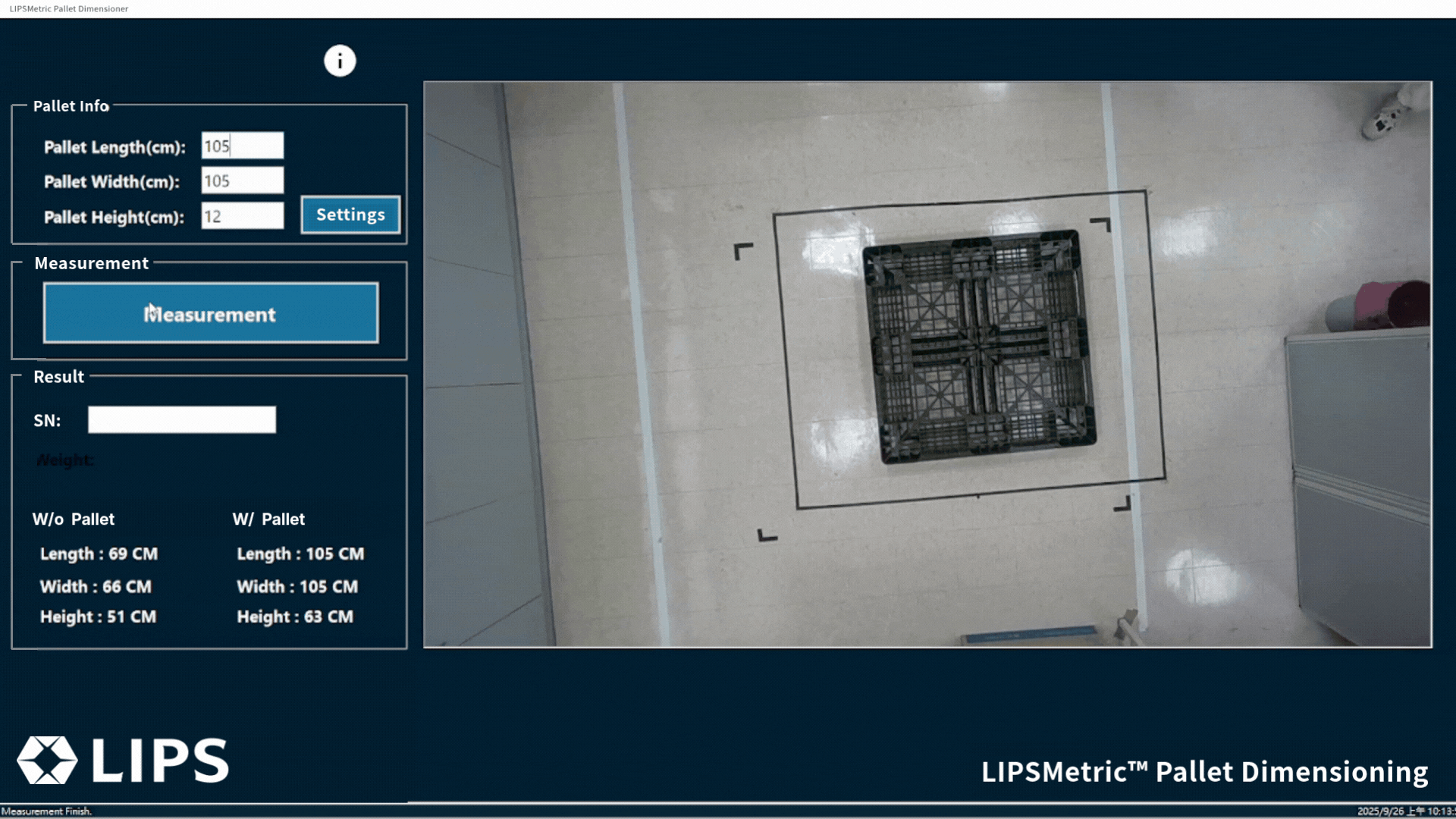 Pallet Dimensioner 2 | LIPS Corporation