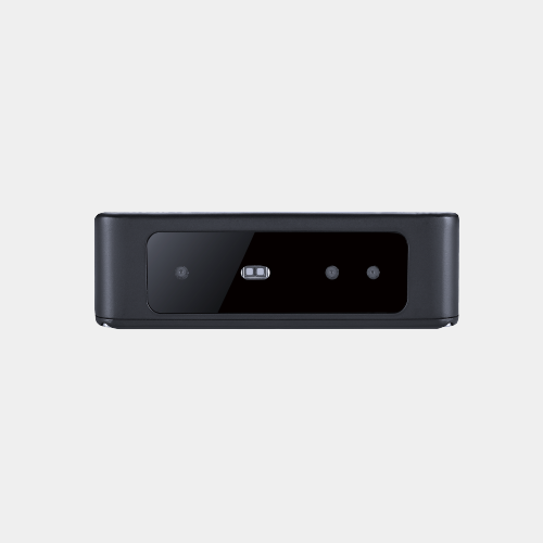 "Front-facing view of a LIPS 3D depth camera module featuring a multi-lens sensor array in a sleek black casing, optimized for high-precision machine vision and edge AI applications."